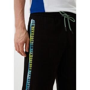 Bikkembergs Black Fleece Athletic Shorts Small